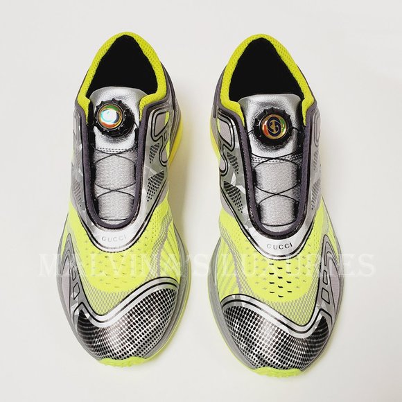 GUCCI SNEAKERS MENS ULTRAPACE R LEATHER SHOES w DOUBLE G LOGO sz 7G 7.5 US - Picture 6 of 16